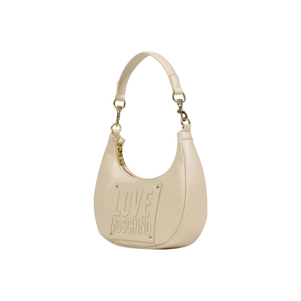 Love Moschino Cream Polyethylene Handbag Curated Luxury Accessories by Orvyn