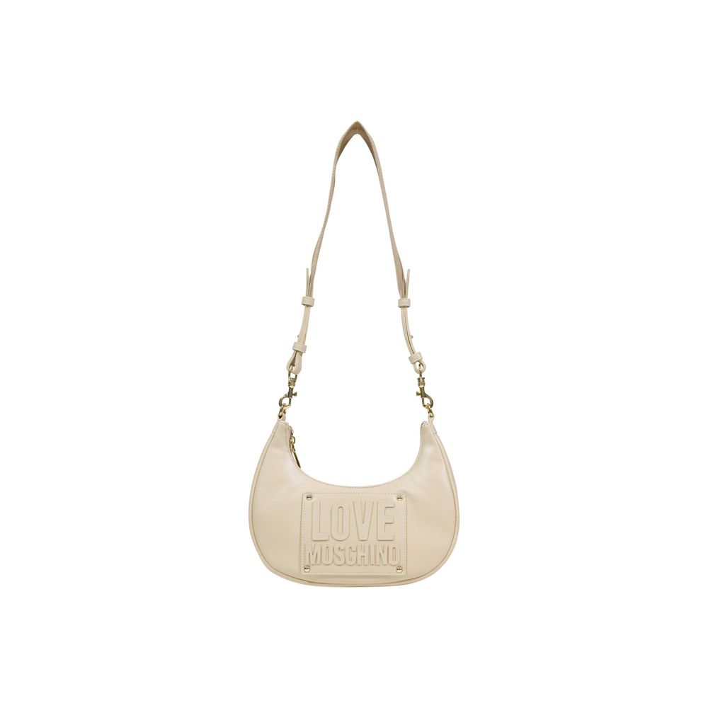 Love Moschino Cream Polyethylene Handbag Curated Luxury Accessories by Orvyn