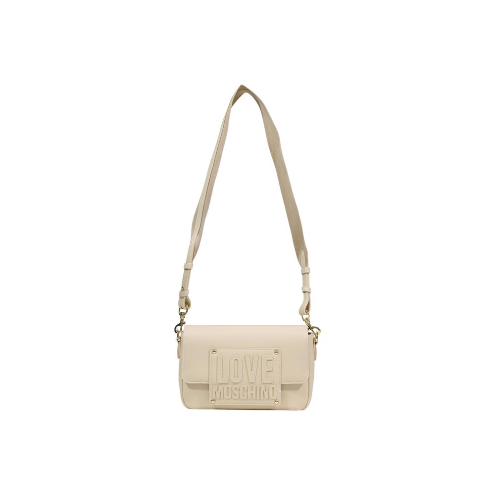 Love Moschino Cream Polyethylene Handbag Curated Luxury Accessories by Orvyn