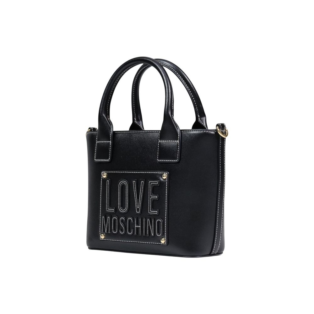 Love Moschino Black Polyethylene Handbag Curated Luxury Accessories by Orvyn
