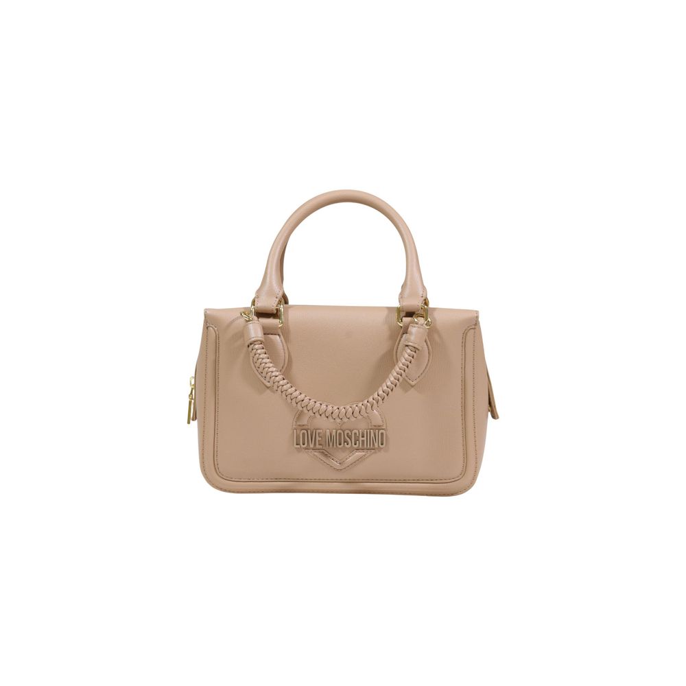 Love Moschino Beige Polyethylene Handbag Curated Luxury Accessories by Orvyn