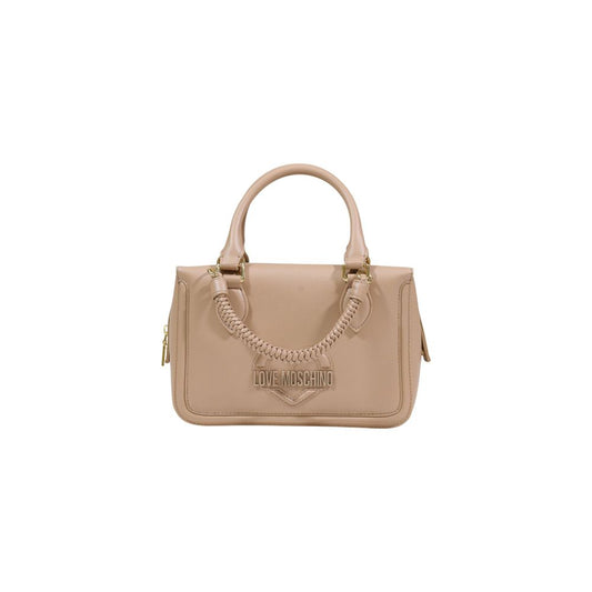 Love Moschino Beige Polyethylene Handbag Curated Luxury Accessories by Orvyn