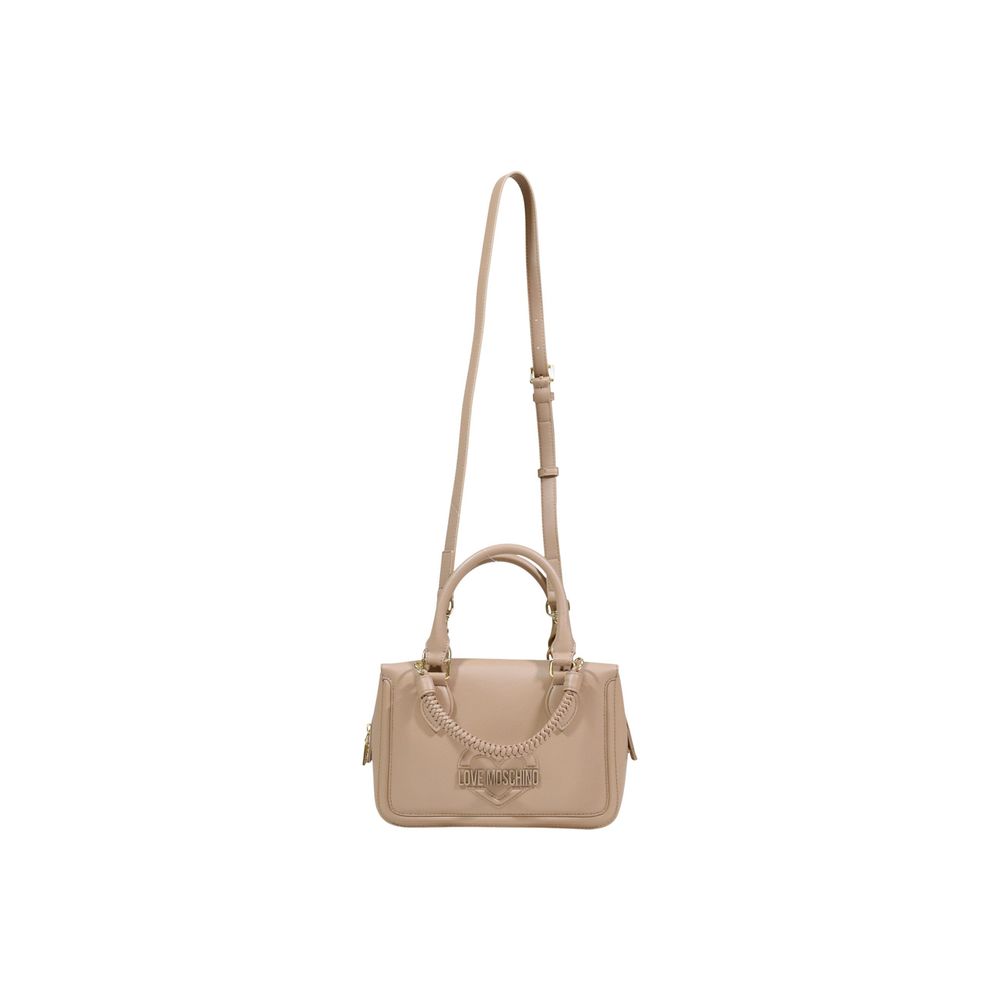 Love Moschino Beige Polyethylene Handbag Curated Luxury Accessories by Orvyn