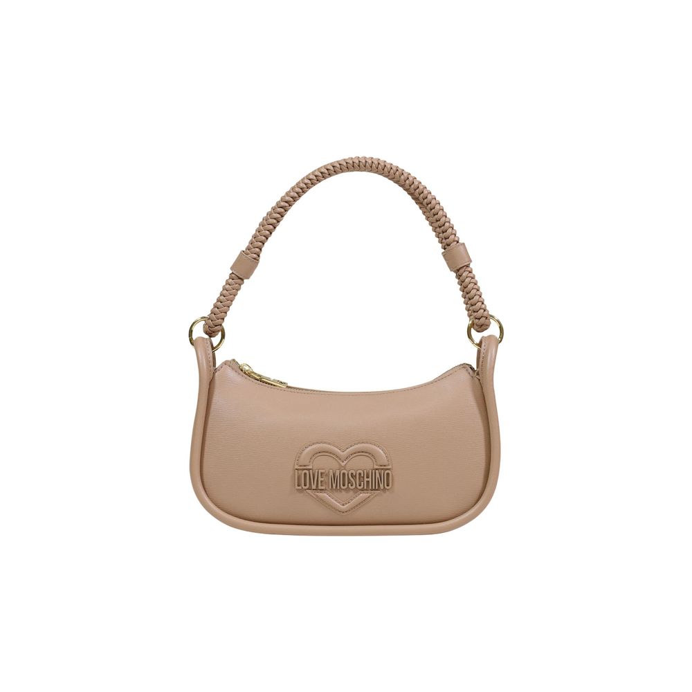 Love Moschino Beige Polyethylene Handbag Curated Luxury Accessories by Orvyn