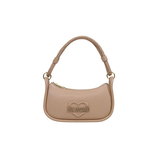 Love Moschino Beige Polyethylene Handbag Curated Luxury Accessories by Orvyn