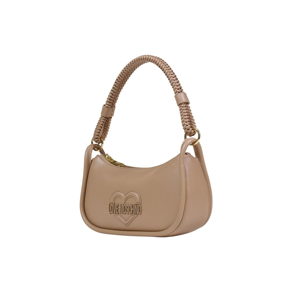 Love Moschino Beige Polyethylene Handbag Curated Luxury Accessories by Orvyn