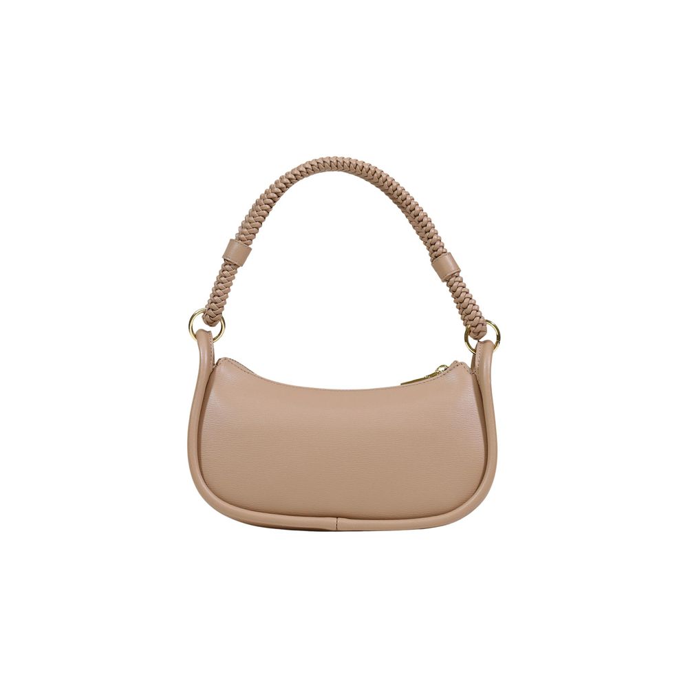 Love Moschino Beige Polyethylene Handbag Curated Luxury Accessories by Orvyn