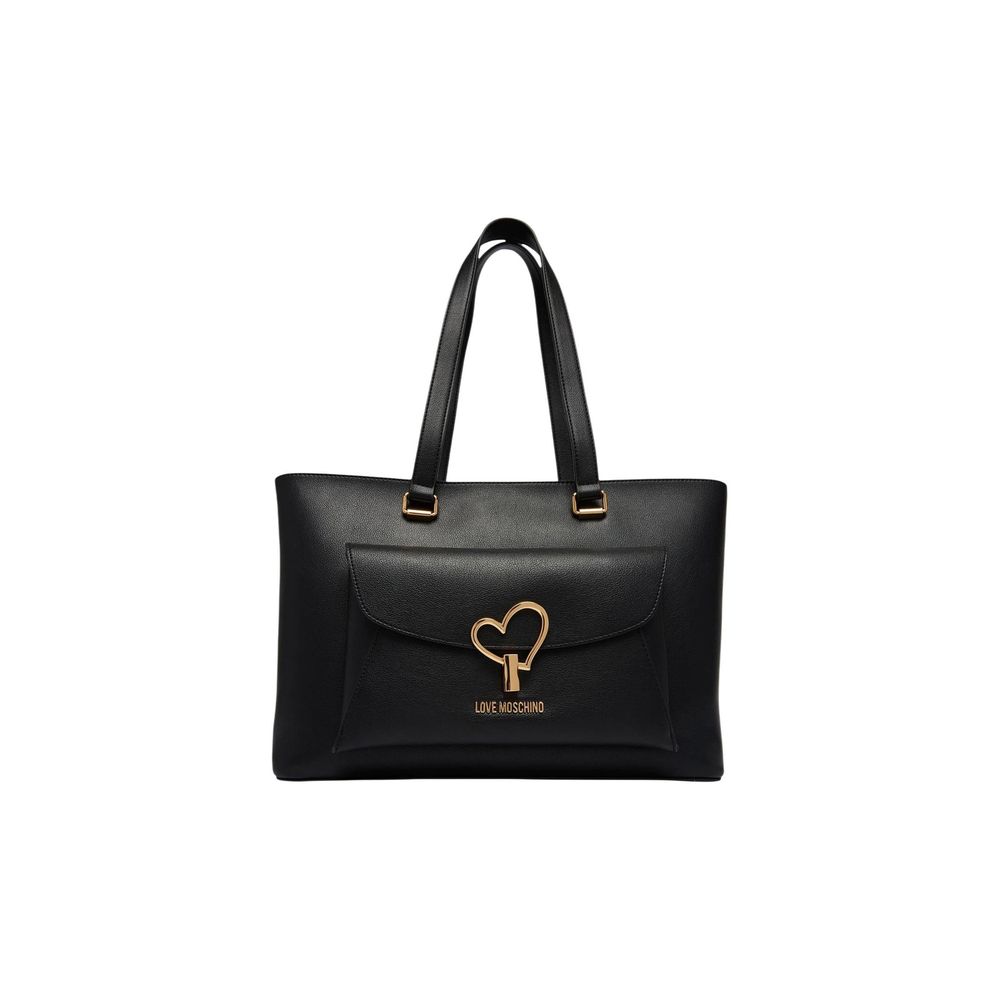 Love Moschino Black Polyethylene Handbag Curated Luxury Accessories by Orvyn