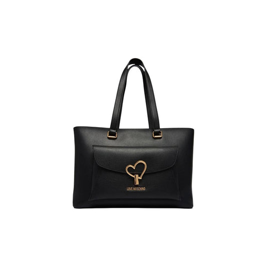 Love Moschino Black Polyethylene Handbag Curated Luxury Accessories by Orvyn