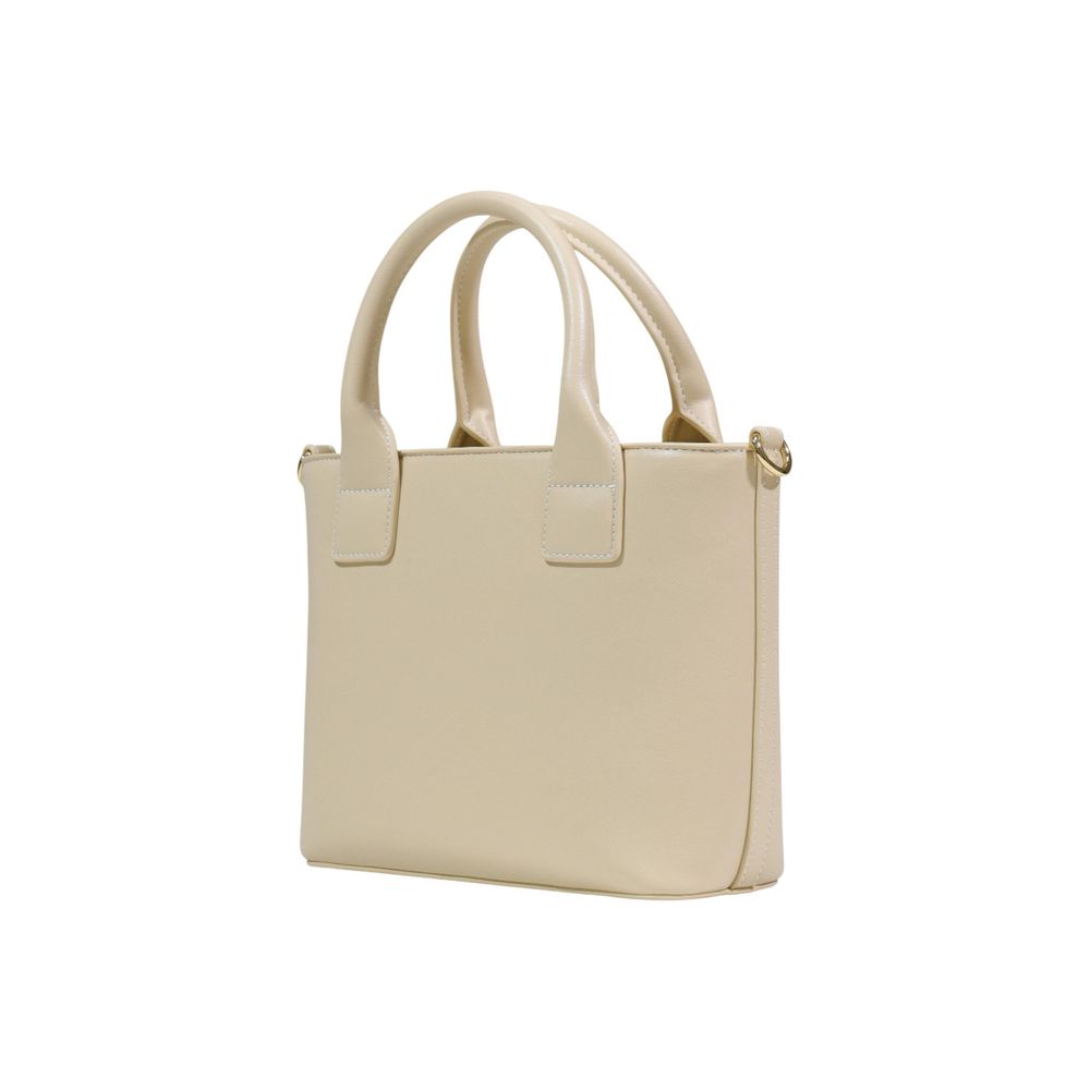 Love Moschino Cream Polyethylene Handbag Curated Luxury Accessories by Orvyn