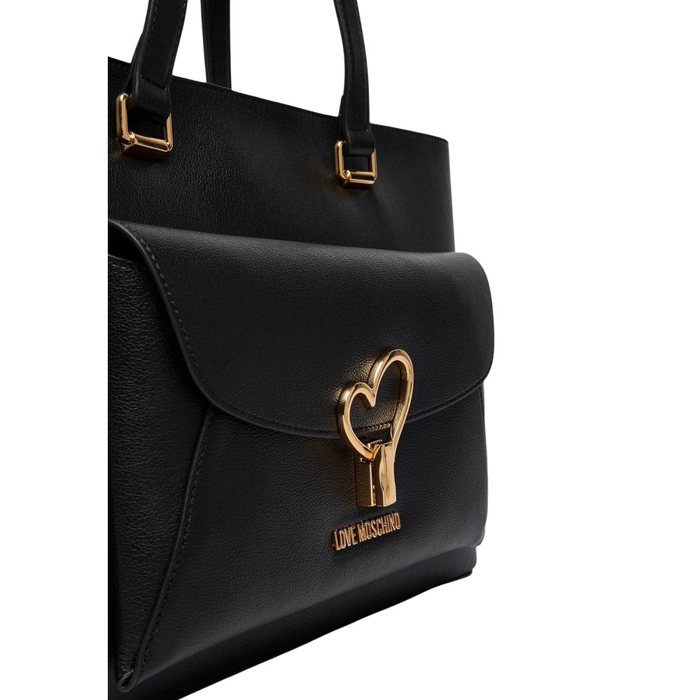 Love Moschino Black Polyethylene Handbag Curated Luxury Accessories by Orvyn