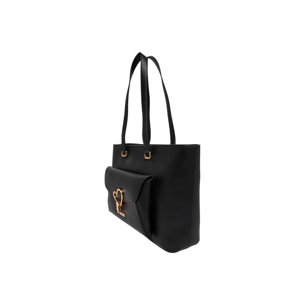 Love Moschino Black Polyethylene Handbag Curated Luxury Accessories by Orvyn