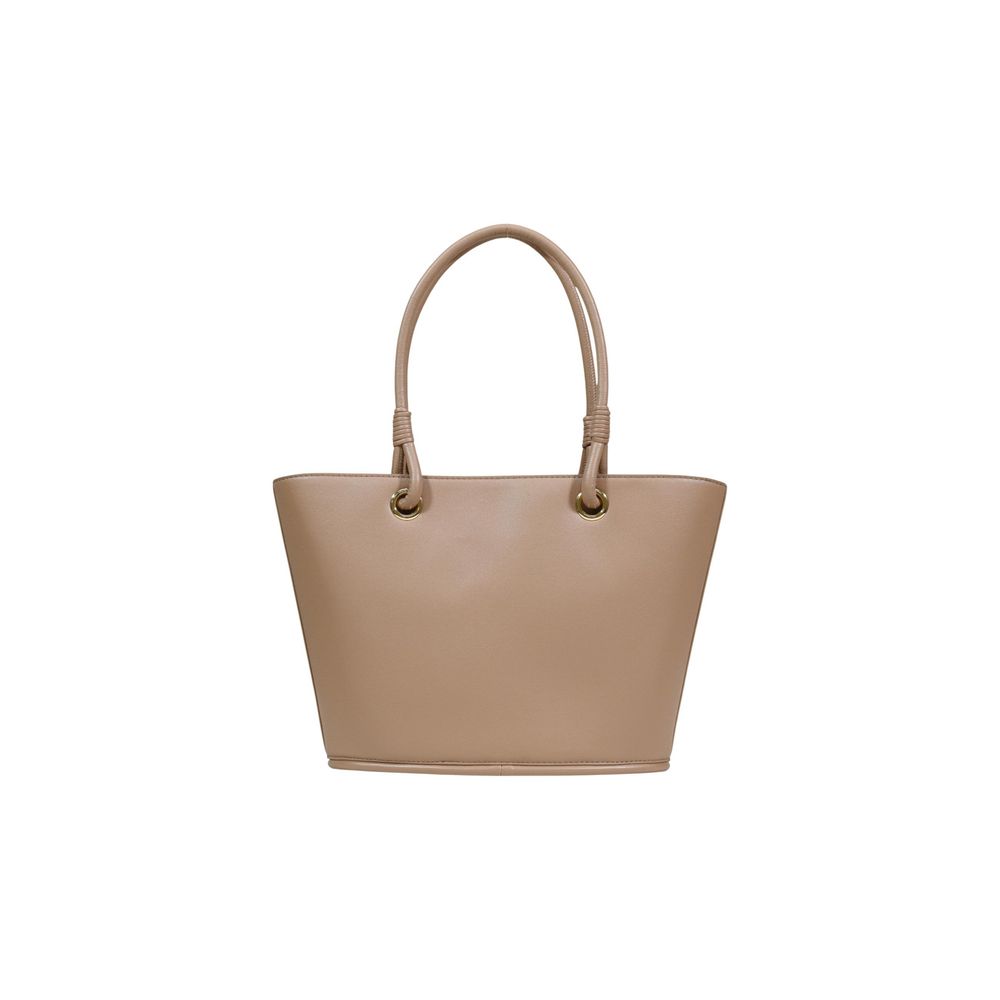 Love Moschino Beige Polyethylene Handbag Curated Luxury Accessories by Orvyn