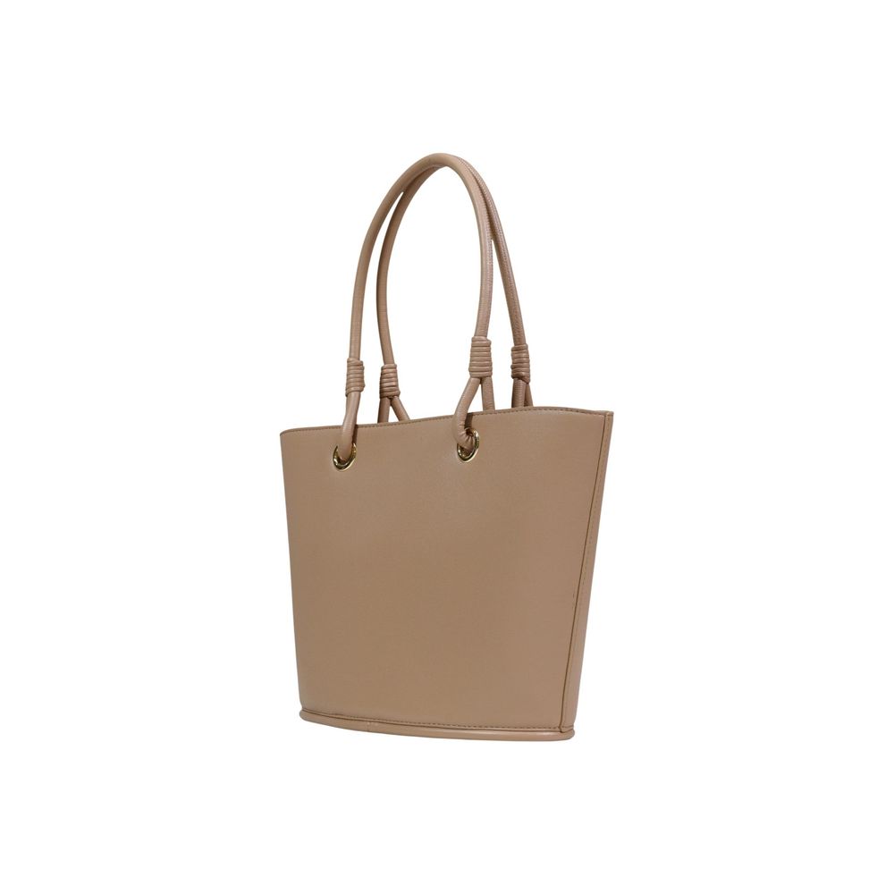 Love Moschino Beige Polyethylene Handbag Curated Luxury Accessories by Orvyn