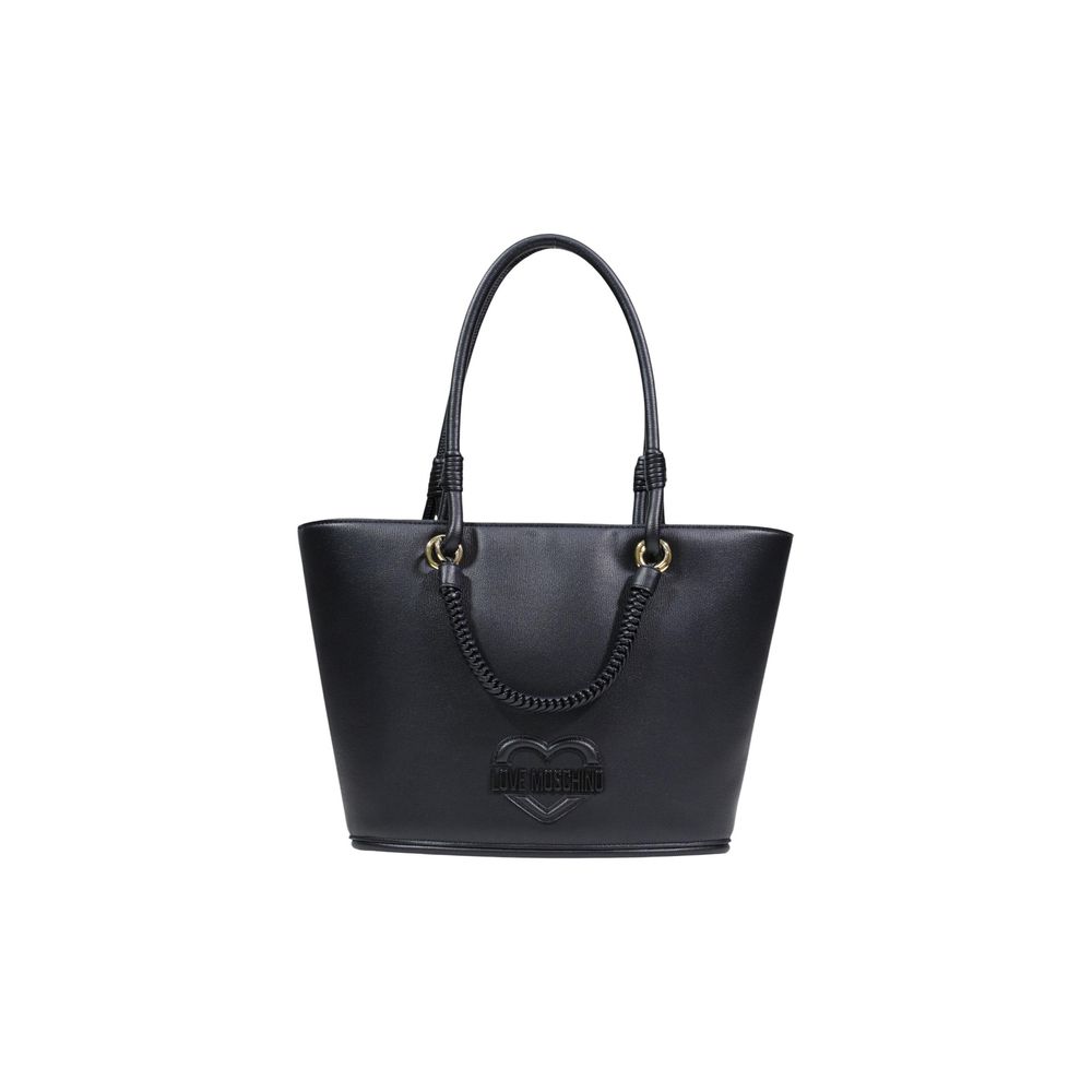 Love Moschino Black Polyethylene Handbag Curated Luxury Accessories by Orvyn