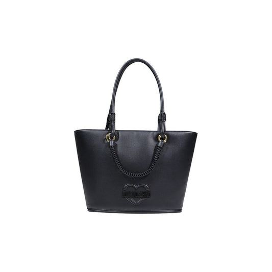 Love Moschino Black Polyethylene Handbag Curated Luxury Accessories by Orvyn