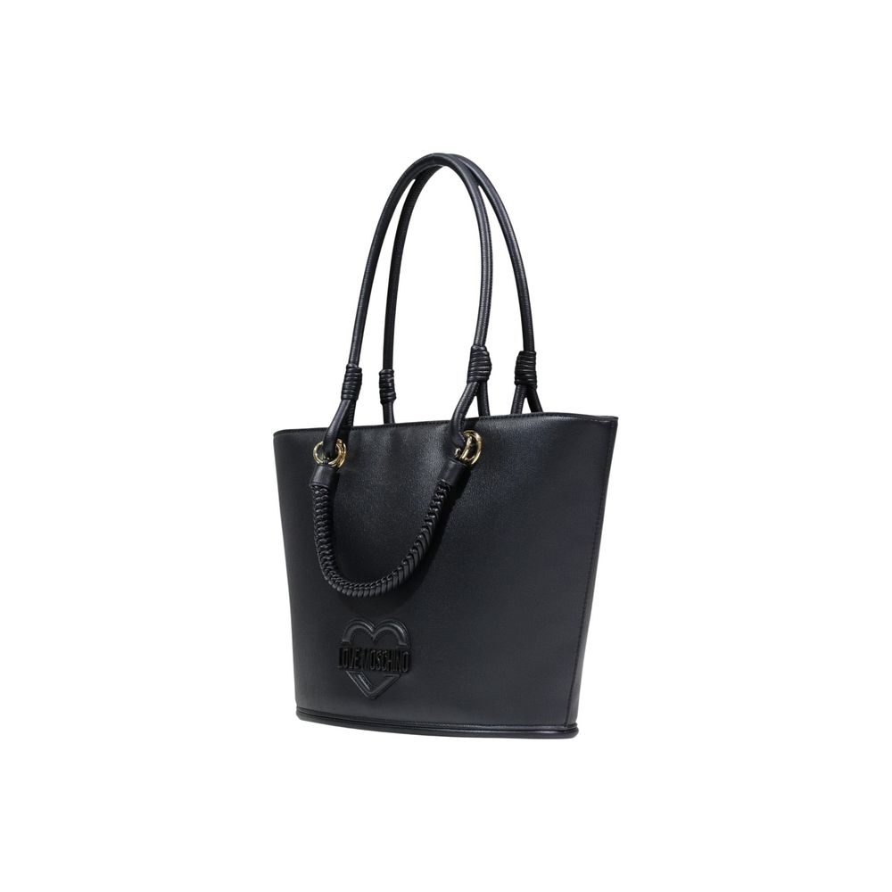 Love Moschino Black Polyethylene Handbag Curated Luxury Accessories by Orvyn