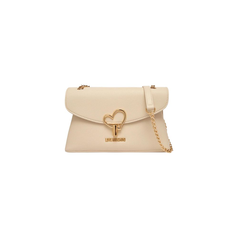 Love Moschino Beige Polyethylene Handbag Curated Luxury Accessories by Orvyn