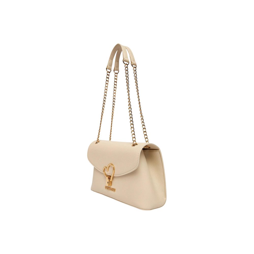 Love Moschino Beige Polyethylene Handbag Curated Luxury Accessories by Orvyn