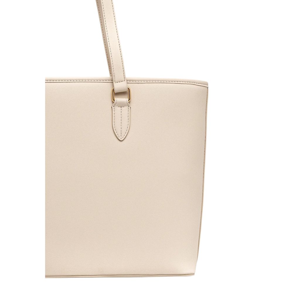 Love Moschino Beige Polyethylene Handbag Curated Luxury Accessories by Orvyn