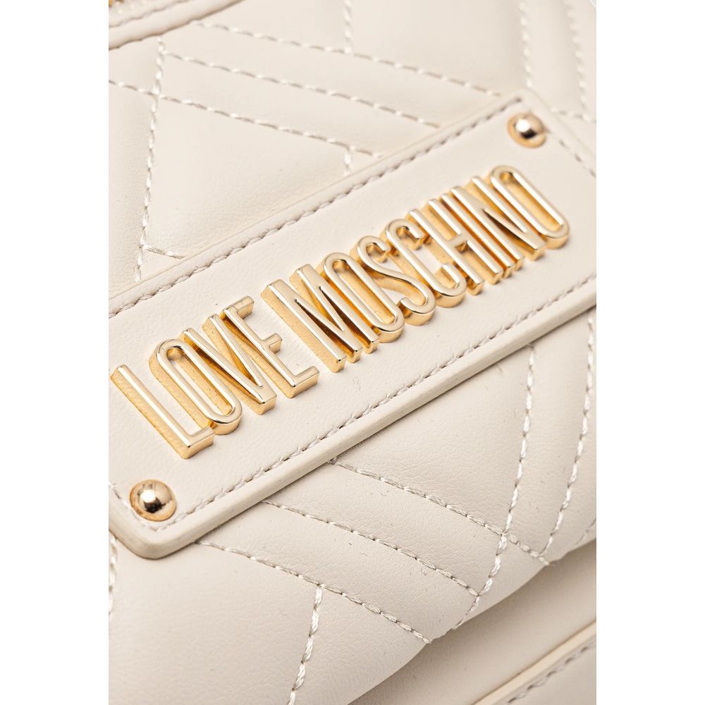 Love Moschino Beige Polyethylene Backpack Curated Luxury Accessories by Orvyn