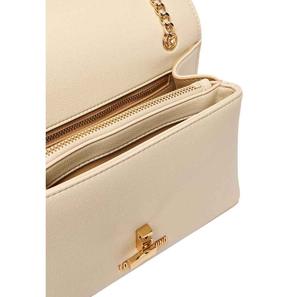 Love Moschino Beige Polyethylene Handbag Curated Luxury Accessories by Orvyn