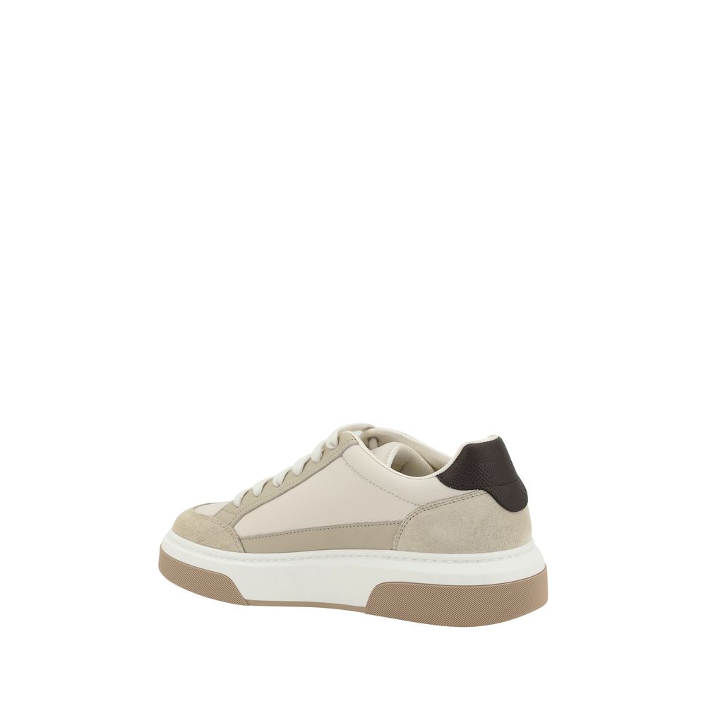 Ferragamo Multicolor Calf Leather Bos Taurus Platform Sneakers Curated Luxury Accessories by Orvyn