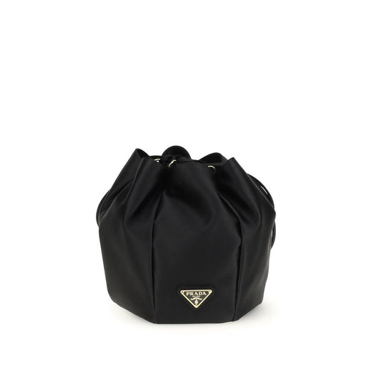 Prada Black Silk Backet Bag Curated Luxury Accessories by Orvyn