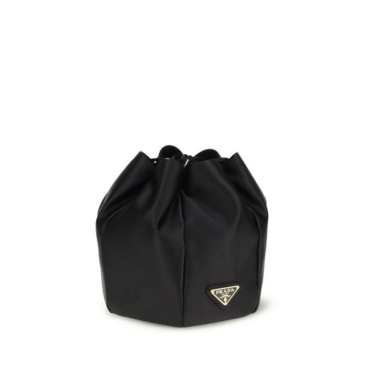 Prada Black Silk Backet Bag Curated Luxury Accessories by Orvyn