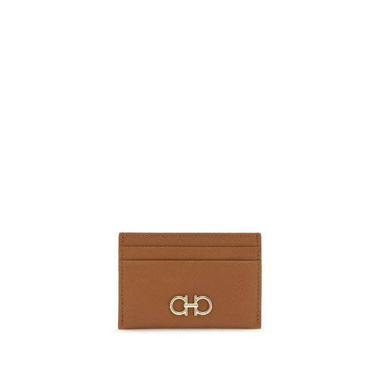 Ferragamo Brown Calf Leather Bos Taurus Wallet Curated Luxury Accessories by Orvyn
