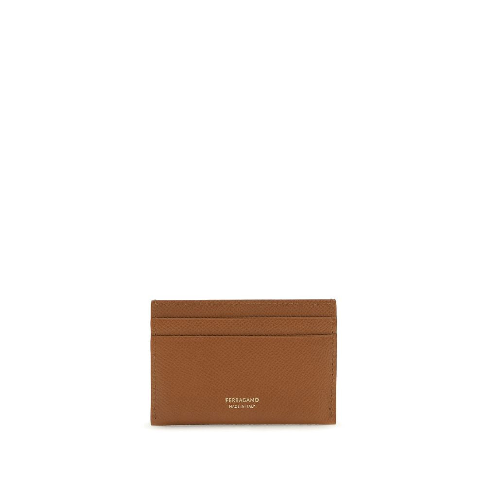 Ferragamo Brown Calf Leather Bos Taurus Wallet Curated Luxury Accessories by Orvyn