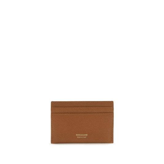 Ferragamo Brown Calf Leather Bos Taurus Wallet Curated Luxury Accessories by Orvyn