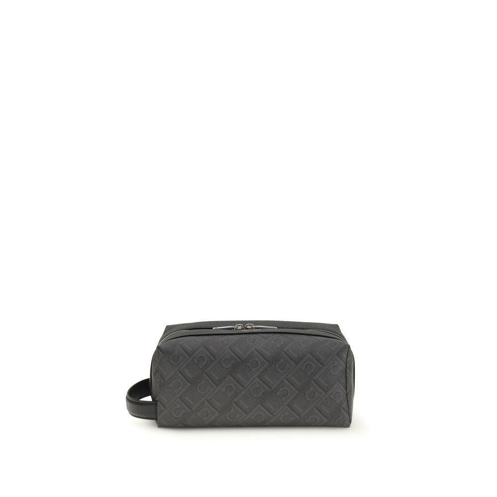 Ferragamo Black Calf Leather Bos Taurus Other Accessories Curated Luxury Accessories by Orvyn