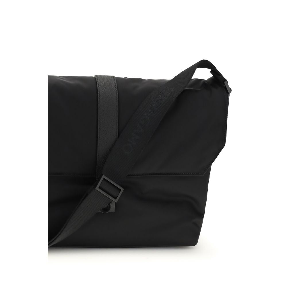 Ferragamo Black Nylon Shoulder Bag Curated Luxury Accessories by Orvyn