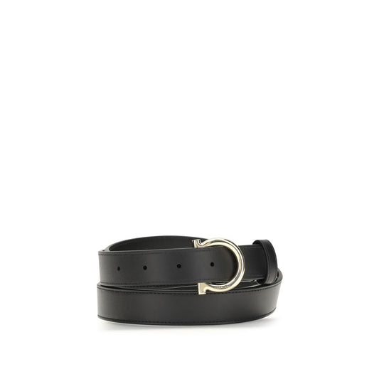 Ferragamo Black Calf Leather Bos Taurus Regular Belt Curated Luxury Accessories by Orvyn