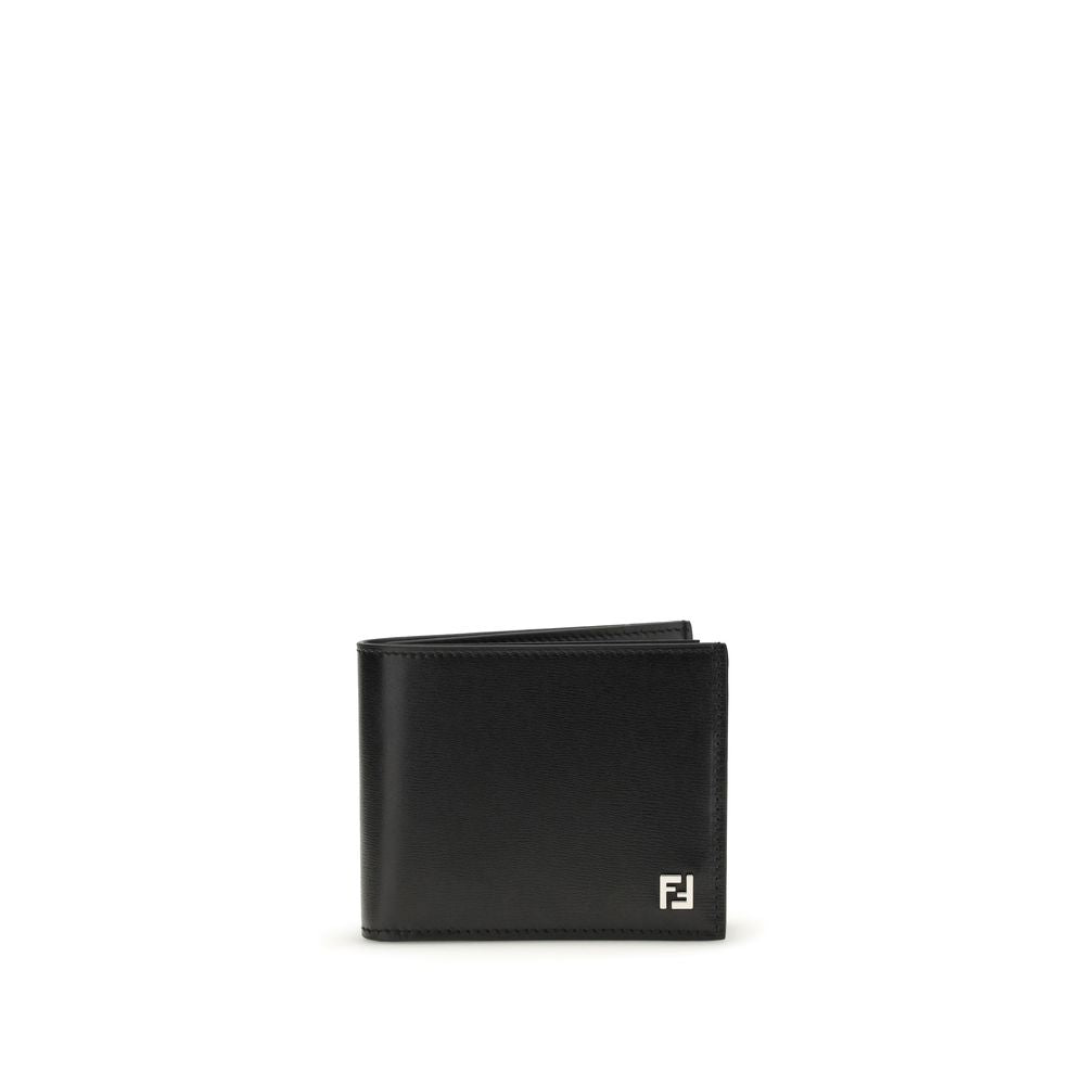Fendi Black Calf Leather Bos Taurus Wallet Curated Luxury Accessories by Orvyn