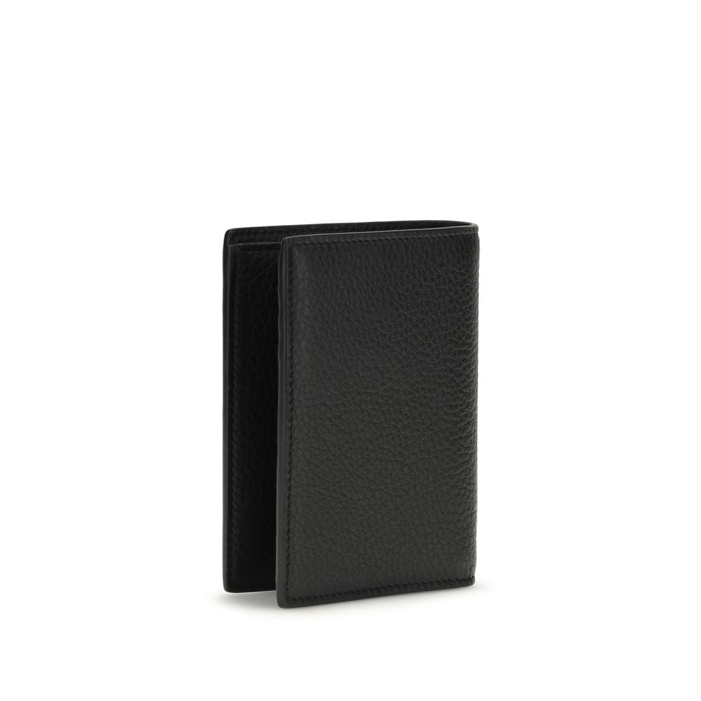 Saint Laurent Black Calf Leather Bos Taurus Wallet Curated Luxury Accessories by Orvyn