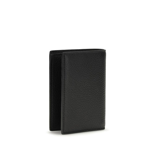 Saint Laurent Black Calf Leather Bos Taurus Wallet Curated Luxury Accessories by Orvyn