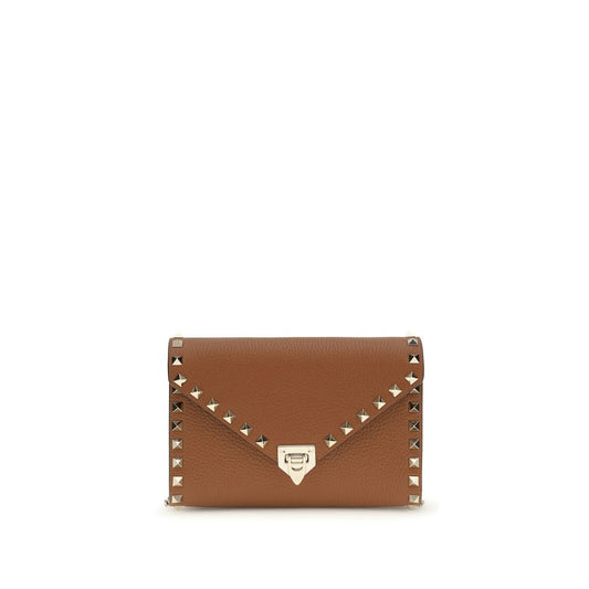 Valentino Garavani Brown Calf Leather Bos Taurus Wallet Curated Luxury Accessories by Orvyn