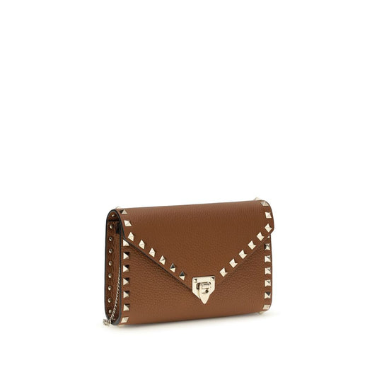 Valentino Garavani Brown Calf Leather Bos Taurus Wallet Curated Luxury Accessories by Orvyn