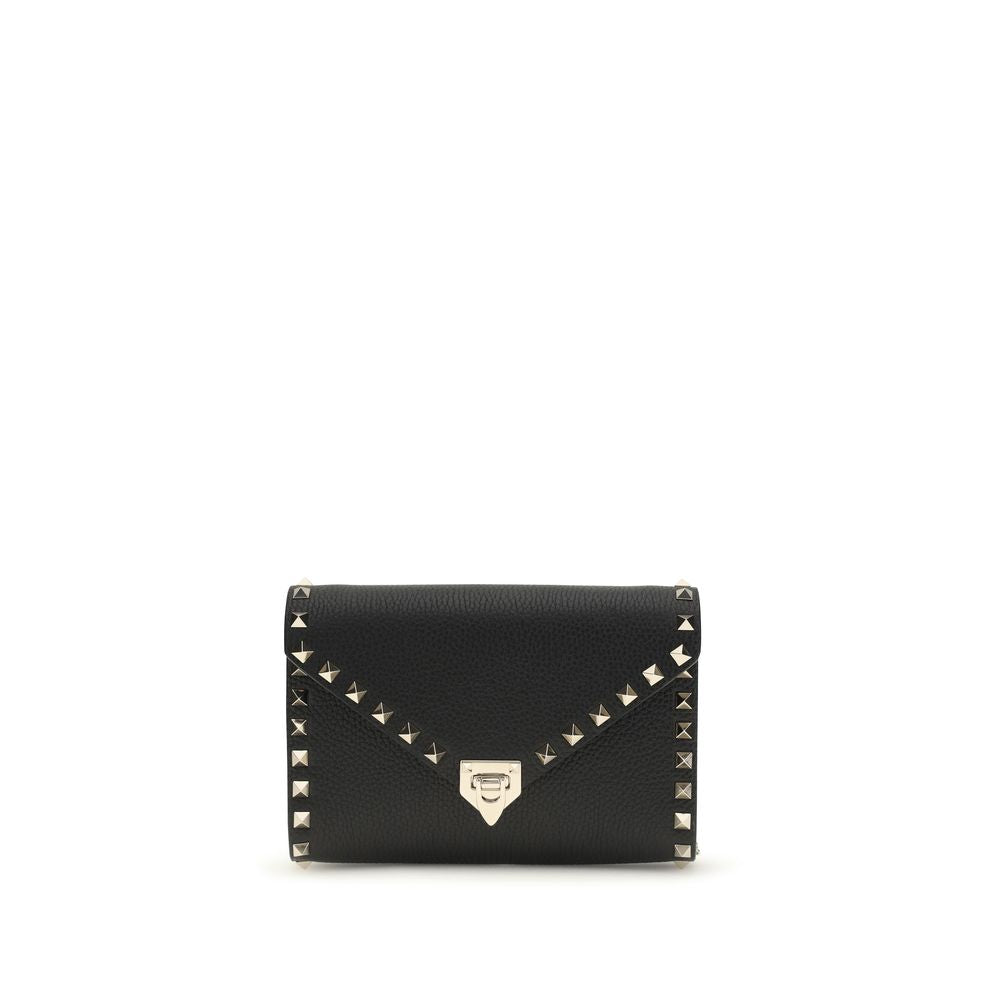 Valentino Garavani Black Calf Leather Bos Taurus Wallet Curated Luxury Accessories by Orvyn
