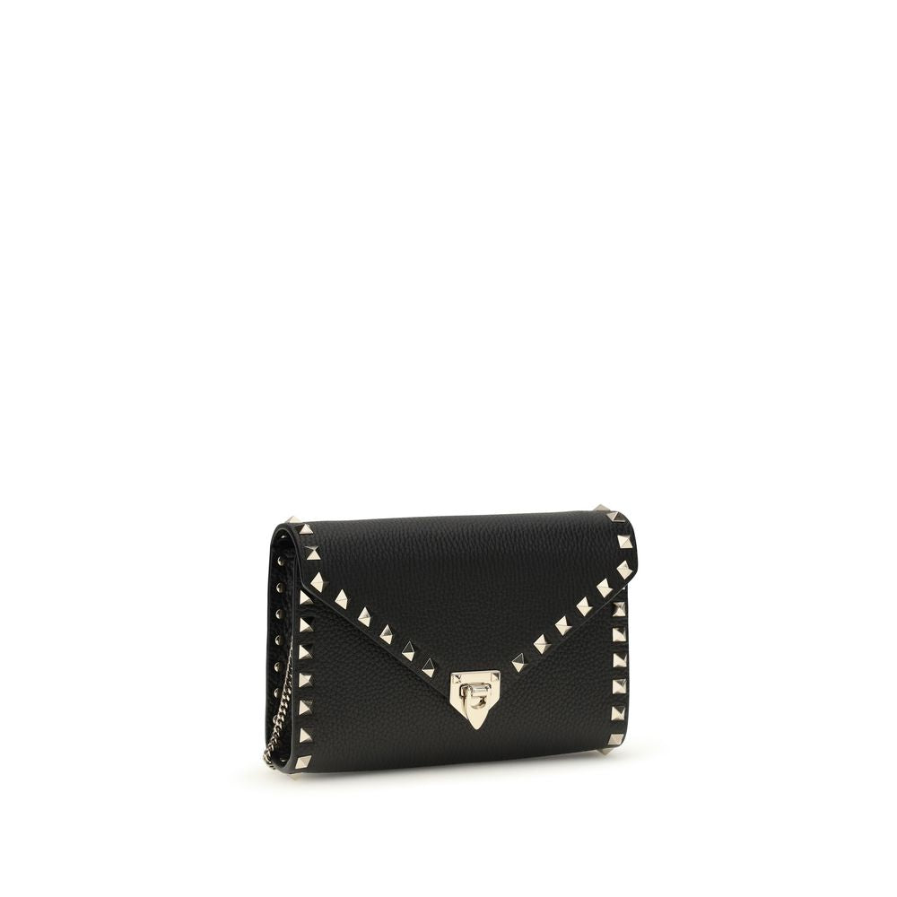 Valentino Garavani Black Calf Leather Bos Taurus Wallet Curated Luxury Accessories by Orvyn