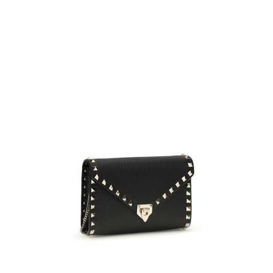 Valentino Garavani Black Calf Leather Bos Taurus Wallet Curated Luxury Accessories by Orvyn