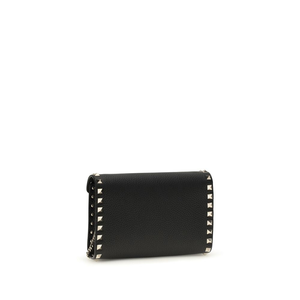 Valentino Garavani Black Calf Leather Bos Taurus Wallet Curated Luxury Accessories by Orvyn