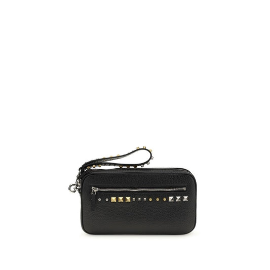 Valentino Garavani Black Calf Leather Bos Taurus Accessories Curated Luxury Accessories by Orvyn