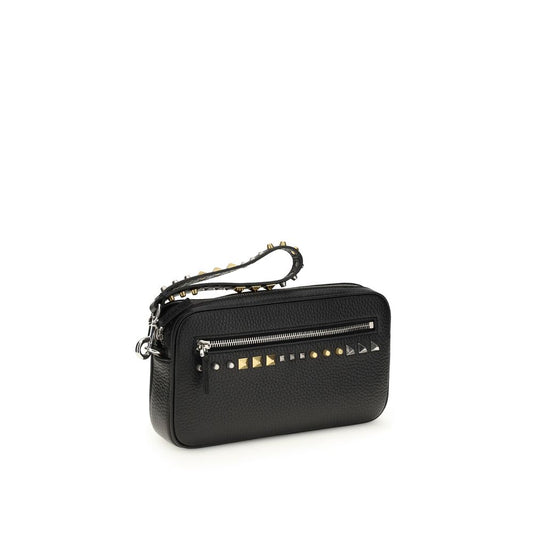 Valentino Garavani Black Calf Leather Bos Taurus Accessories Curated Luxury Accessories by Orvyn