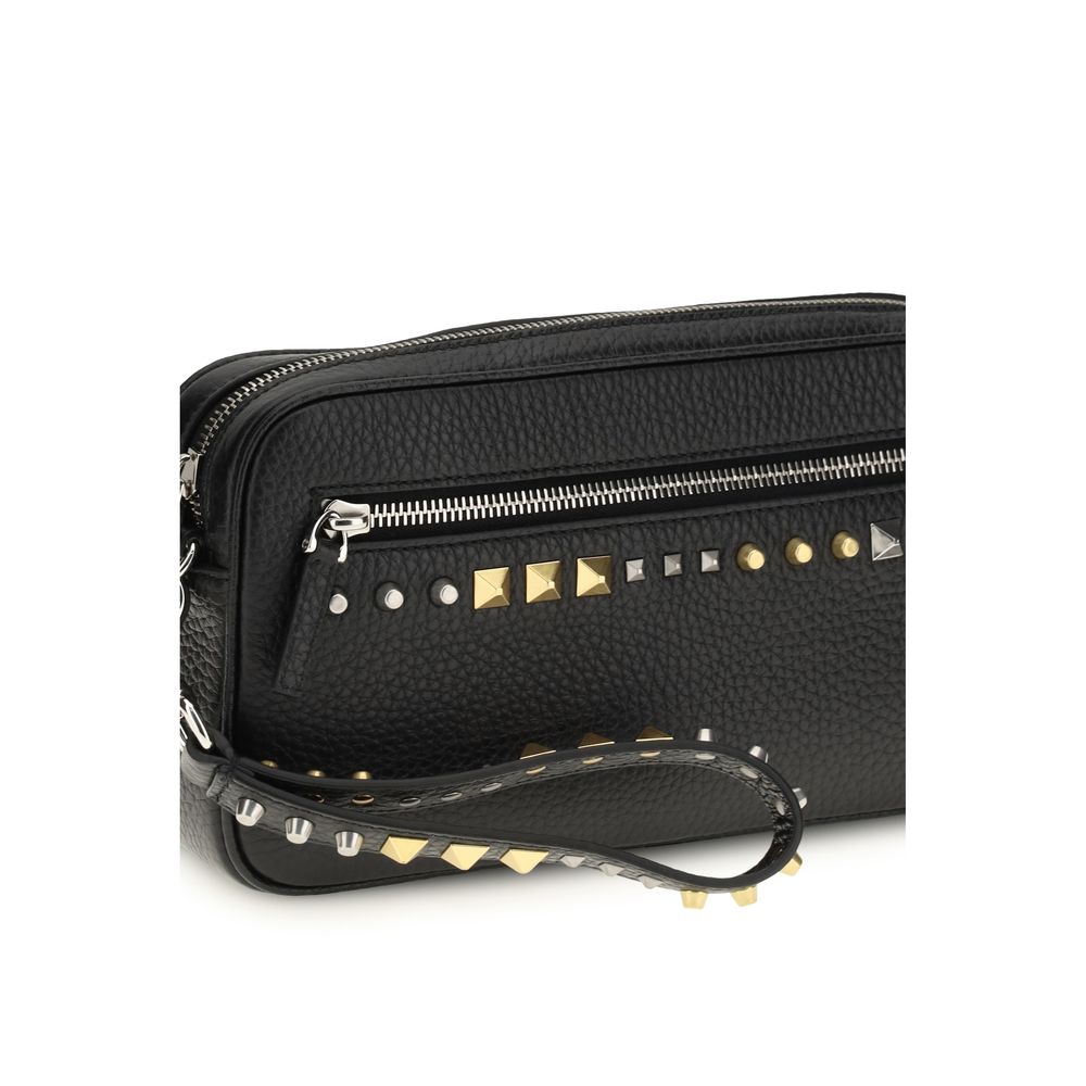 Valentino Garavani Black Calf Leather Bos Taurus Accessories Curated Luxury Accessories by Orvyn