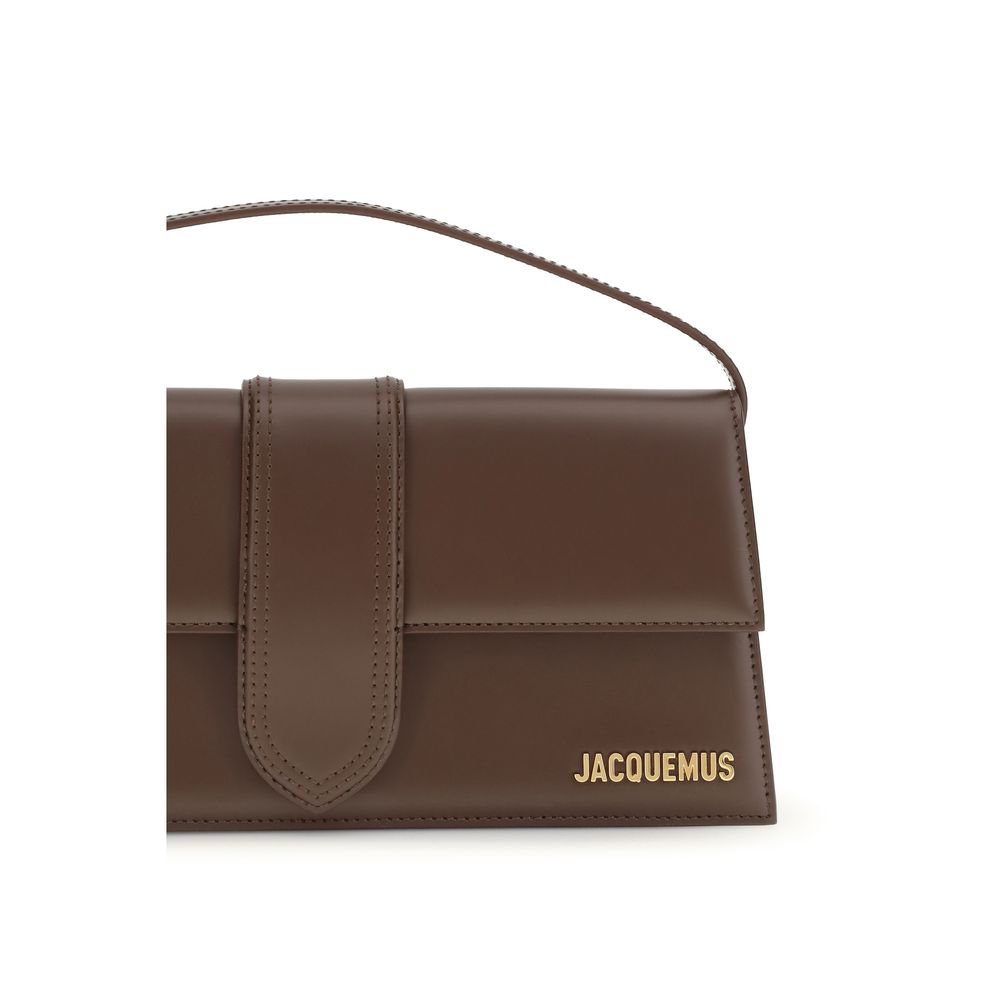 Jacquemus Brown Calf Leather Bos Taurus Shoulder Bag Curated Luxury Accessories by Orvyn