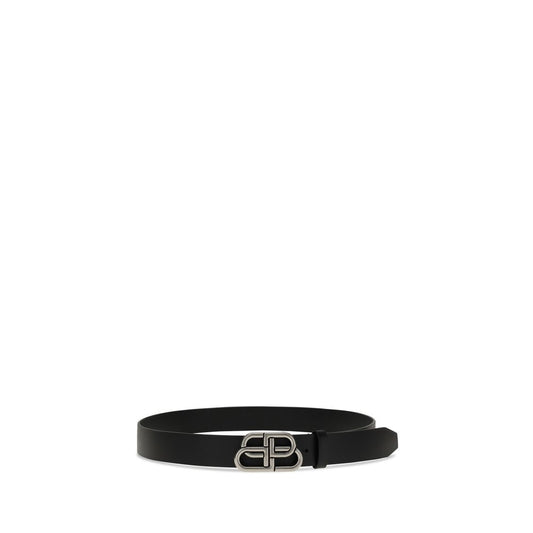 Balenciaga Black Calf Leather Bos Taurus Belt Curated Luxury Accessories by Orvyn