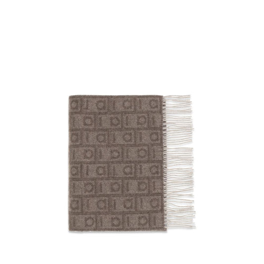 Ferragamo Brown Cashmere Scarf Curated Luxury Accessories by Orvyn
